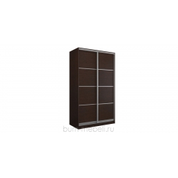 Шкаф-купе двухдверный 140 см (венге/глухой)