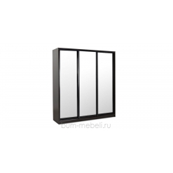 Шкаф-купе трехдверный вариант №4 - 240 см (венге/зеркальный)
