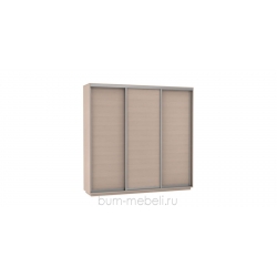 Шкаф-купе трехдверный 240 см (дуб молочный)