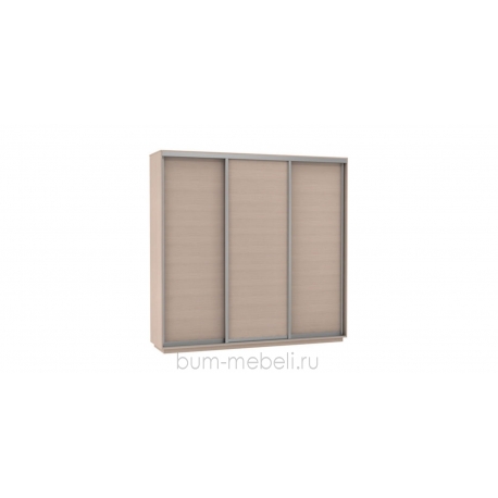Шкаф-купе трехдверный 240 см (дуб молочный)