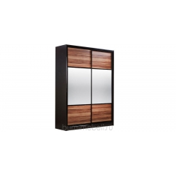 Шкаф-купе двухдверный вариант №2 - 180 см (слива валлис)