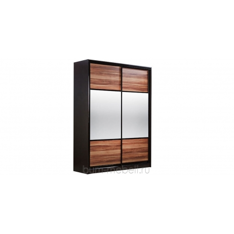 Шкаф-купе двухдверный вариант №2 - 180 см (слива валлис)