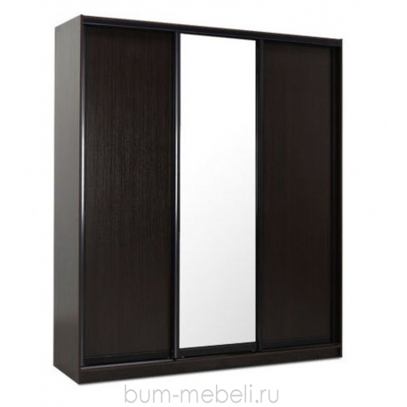Шкаф-купе трехдверный вариант №2 - 210 см (венге)