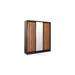 Шкаф-купе трехдверный вариант №2 - 210 см (слива валлис)