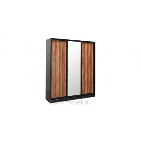 Шкаф-купе трехдверный вариант №2 - 210 см (слива валлис)