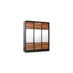 Шкаф-купе трехдверный вариант №1 - 210 см (слива валлис)