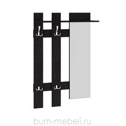 Вешалка с крючками и зеркалом (мини) арт.:111103