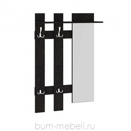 Вешалка с крючками и зеркалом (мини) арт.:111103