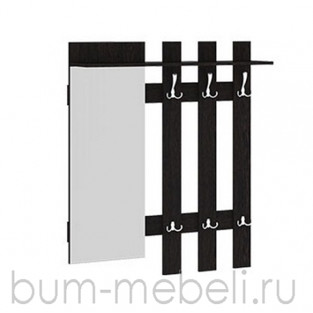 Вешалка с крючками и зеркалом арт.:111104