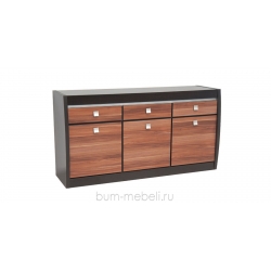 Комод 153/80 см (ясень глянец/дуб феррара)