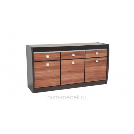 Комод 153/80 см (ясень глянец/дуб феррара)